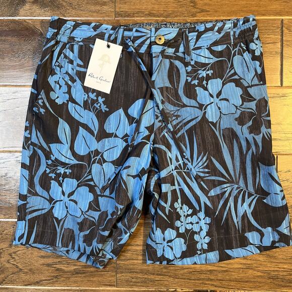 NWT Robert Graham Men’s 30 Floral Tropical Board Shorts Swim Trunks $158 - Picture 2 of 7